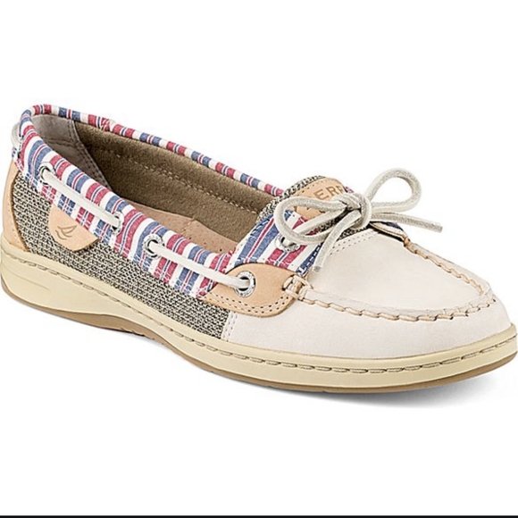 Sperry Angelfish Striped Boat Shoes - Picture 1 of 12